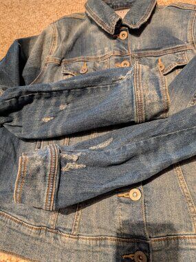 Torrid jean jacket size XL torrid 1 distressed
